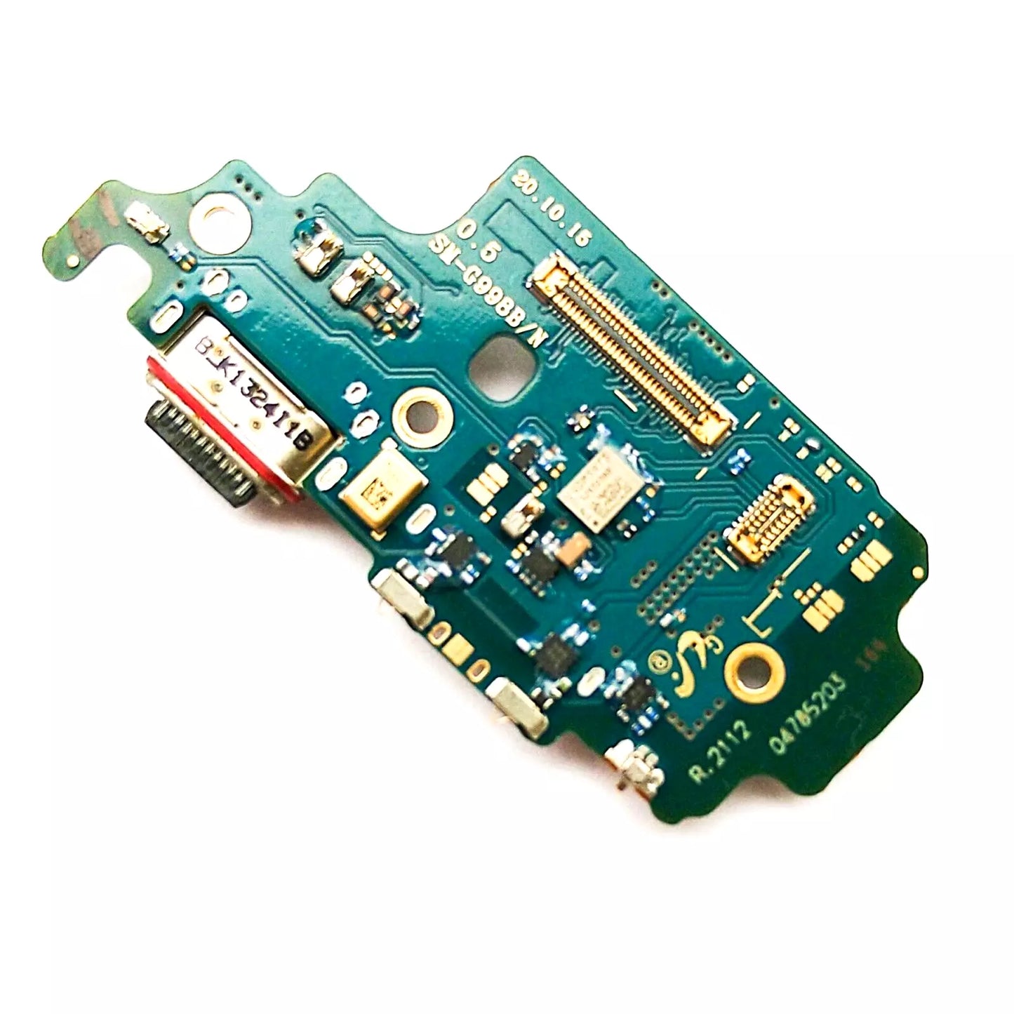 Original Pullout Samsung Galaxy S21 Ultra 5G charge port+mic+SIM card USB board PCB G998